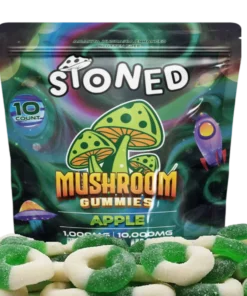 Amanita Muscaria 10,000mg Gummies Apple Rings Flavor 10 Ct