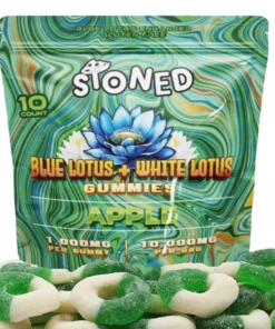 Blue Lotus 10,000mg Gummies Apple Flavor 10 Count