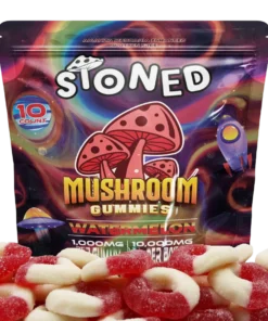 Amanita Muscaria 10,000mg Gummies Watermelon Rings Flavor 10 Ct
