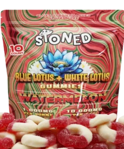 Blue Lotus 10,000mg Gummies Watermelon Flavor 10 Count