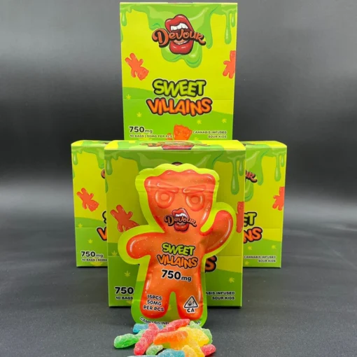 devour sweet villains in stock now, buy devour 1500mg sweet & sour villains, buy devour gummies, buy polaroid x devour gummies, buy dabachana